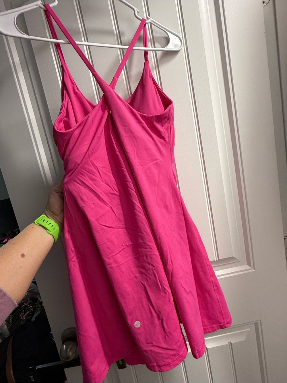HALARA Bright Hot Pink Strappy Midi Slip Dress - Picture 2 of 6